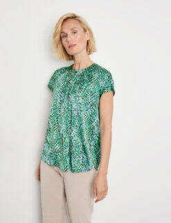 Gerry Weber Fließendes Blusenshirt Mit Allover-Print