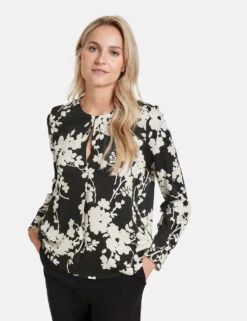 Taifun Floral Gemusterte Langarmbluse Mit Aufspringender Falte 13 Taifun Floral Gemusterte Langarmbluse Mit Aufspringender Falte -Gerry Weber Verkäufe floral gemusterte langarmbluse mit aufspringender falte 01