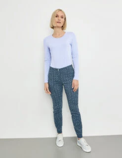 Gerry Weber Gemusterte 7/8 Hose Slim Fit