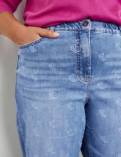 Gemusterte 7/8 Jeans Jenny -Gerry Weber Verkäufe gemusterte 78 jeans jenny 100