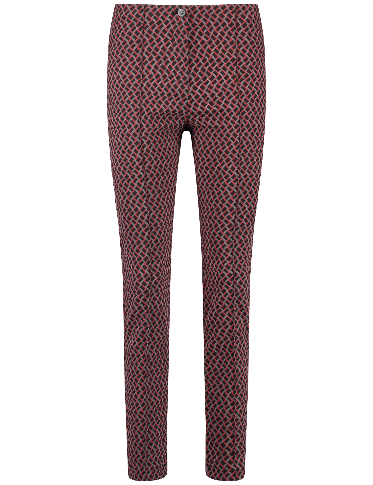 Gerry Weber Gemusterte 7/8 Stretchhose Slim Fit 4 Gerry Weber Gemusterte 7/8 Stretchhose Slim Fit – Bild 2