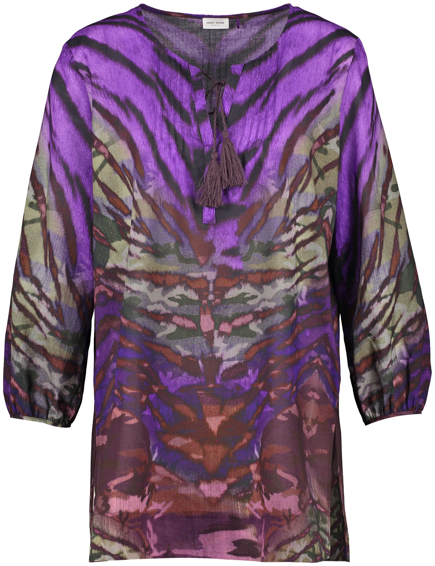 Gerry Weber Gemusterte Longbluse Mit Biesen 4 Gerry Weber Gemusterte Longbluse Mit Biesen – Bild 2