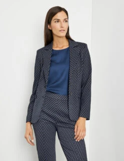 Gerry Weber Gemusterter Blazer Mit Pattentaschen