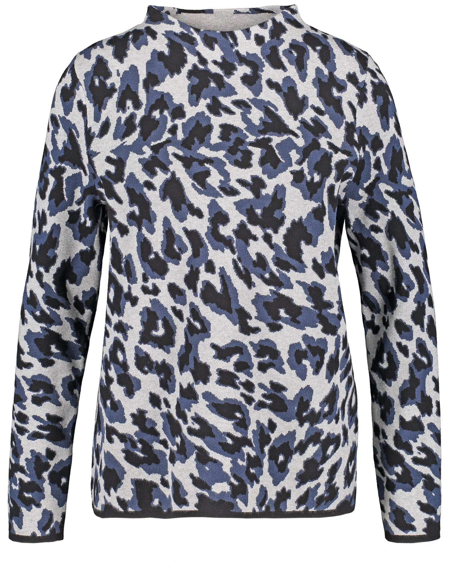 Gerry Weber Gemusterter Pullover Mit Kurzem Stehkragen 4 Gerry Weber Gemusterter Pullover Mit Kurzem Stehkragen – Bild 2