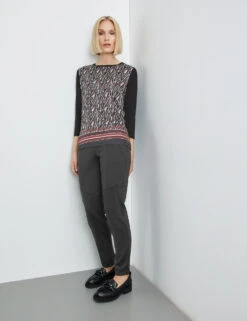 Gerry Weber Gemustertes 3/4 Arm Shirt Mit Material-Patch 13 Gerry Weber Gemustertes 3/4 Arm Shirt Mit Material-Patch -Gerry Weber Verkäufe gemustertes 34 arm shirt mit material patch 102