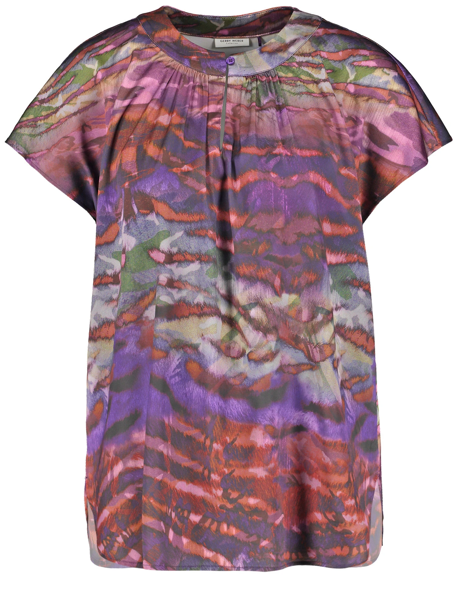 Gerry Weber Gemustertes Blusenshirt Mit Ausschnittdetail 4 Gerry Weber Gemustertes Blusenshirt Mit Ausschnittdetail – Bild 2