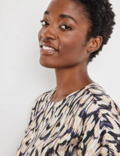 Gerry Weber Gemustertes Blusenshirt Mit Gerafftem Saum 12 Gerry Weber Gemustertes Blusenshirt Mit Gerafftem Saum -Gerry Weber Verkäufe gemustertes blusenshirt mit gerafftem saum 100