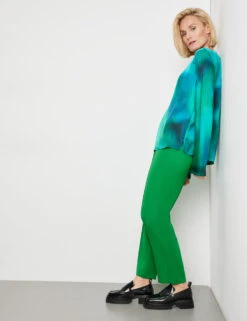 Gerry Weber Gemustertes Blusenshirt Mit Geschlitzten Ärmeln -Gerry Weber Verkäufe gemustertes blusenshirt mit geschlitzten aermeln 102