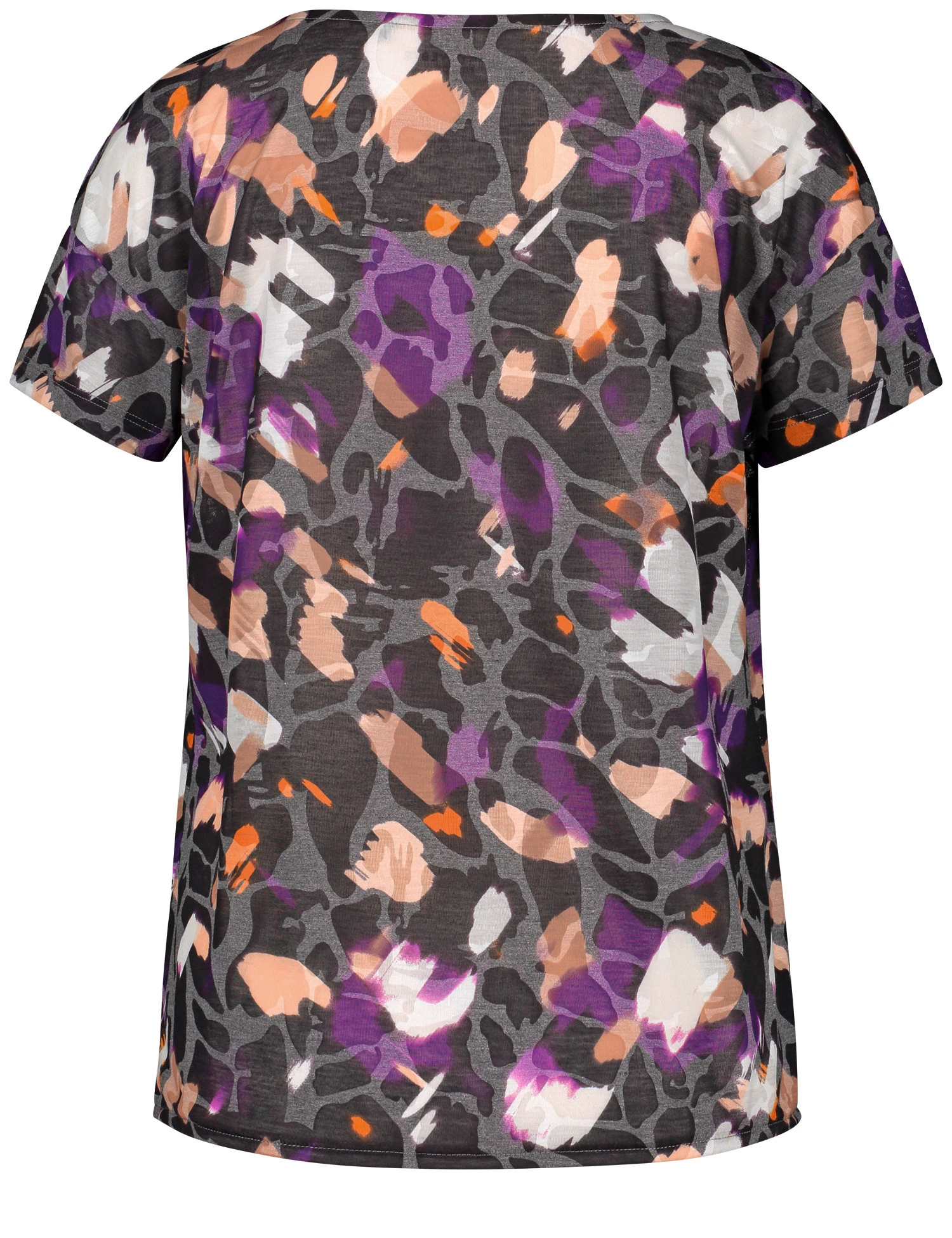 Gerry Weber Gemustertes Kurzarmshirt Mit Elastischem Saum 5 Gerry Weber Gemustertes Kurzarmshirt Mit Elastischem Saum – Bild 3