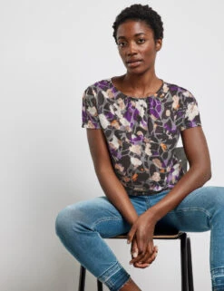 Gerry Weber Gemustertes Kurzarmshirt Mit Elastischem Saum 13 Gerry Weber Gemustertes Kurzarmshirt Mit Elastischem Saum -Gerry Weber Verkäufe gemustertes kurzarmshirt mit elastischem saum 102