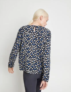 Taifun Gepunktetes Blusenshirt Mit Elastischem Ärmelsaum 12 Taifun Gepunktetes Blusenshirt Mit Elastischem Ärmelsaum -Gerry Weber Verkäufe gepunktetes blusenshirt mit elastischem aermelsaum 104