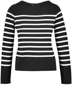Gerry Weber Geringelter Pullover Aus Baumwolle -Gerry Weber Verkäufe geringelter pullover aus baumwolle 03