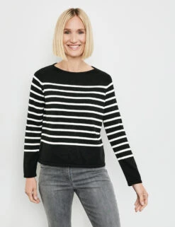 Gerry Weber Geringelter Pullover Aus Baumwolle