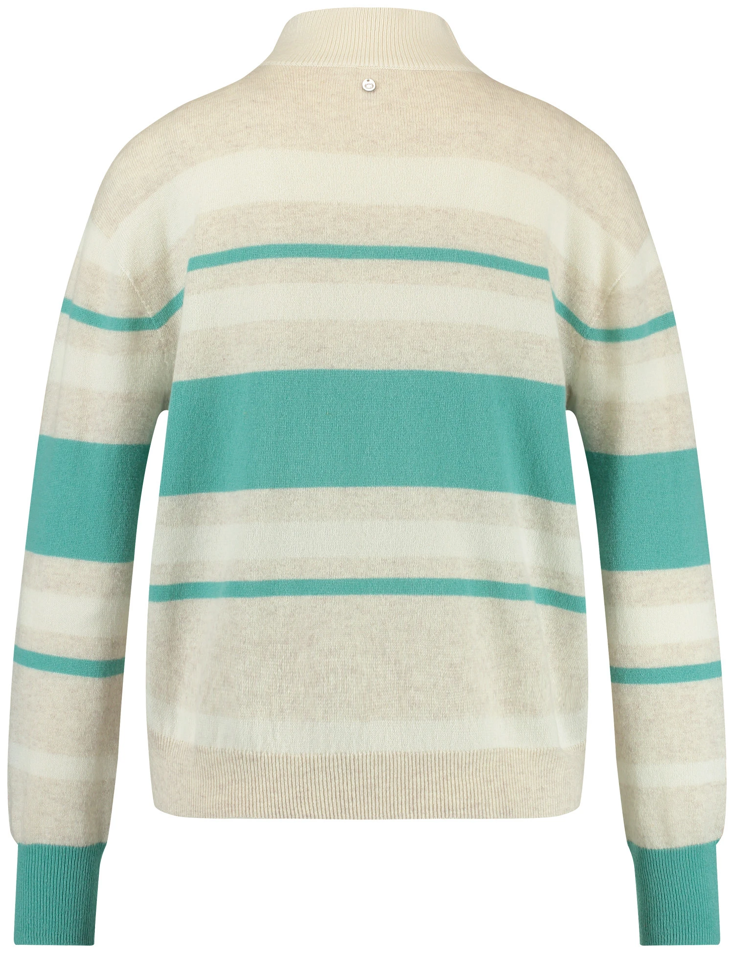 Gerry Weber Gestreifter Wollpullover Mit Turtleneck 5 Gerry Weber Gestreifter Wollpullover Mit Turtleneck – Bild 3