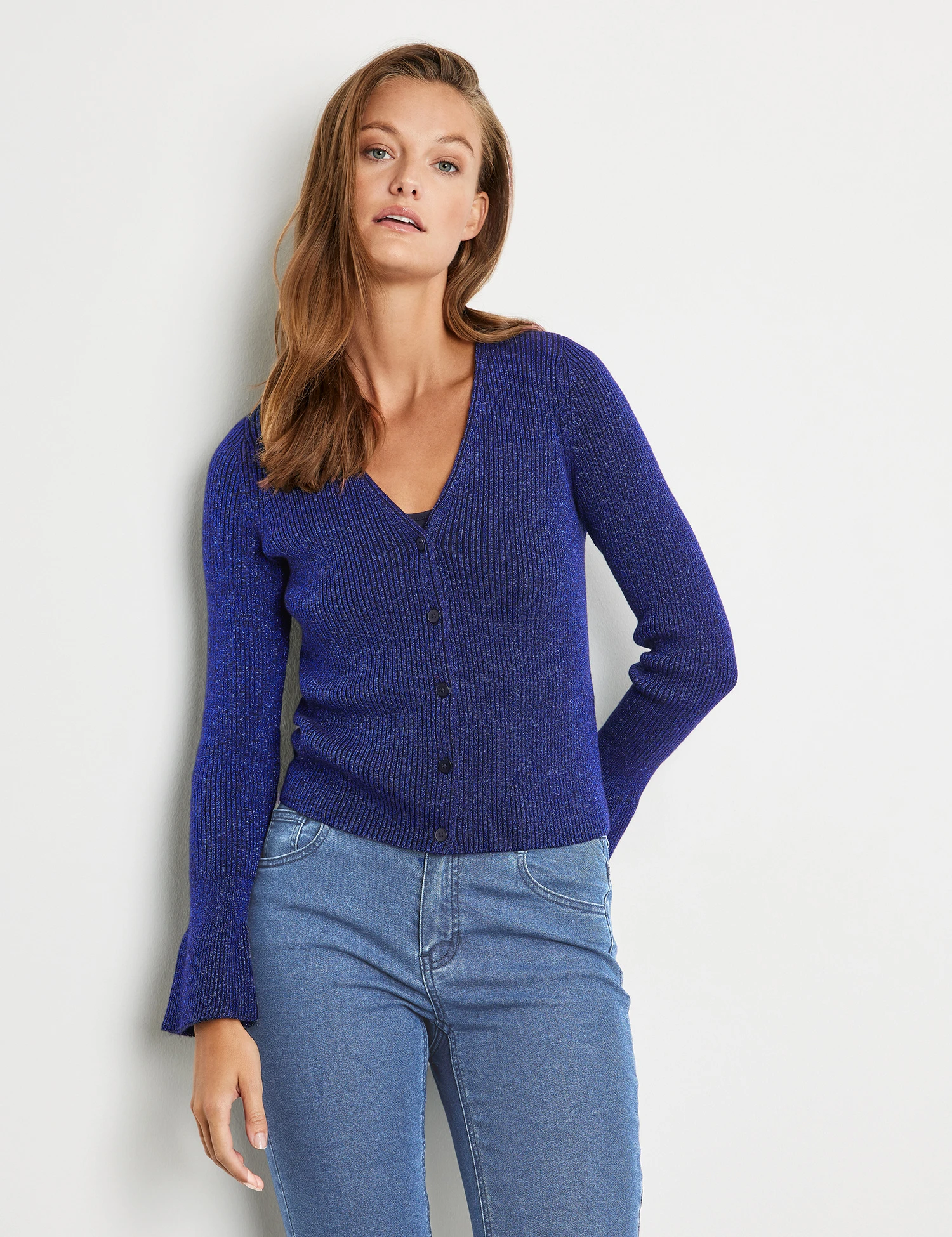 Taifun Glitzer-Strickjacke 3 Taifun Glitzer-Strickjacke