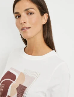 Gerry Weber Halbarmshirt Mit Frontprint Und Wording -Gerry Weber Verkäufe halbarmshirt mit frontprint und wording 100
