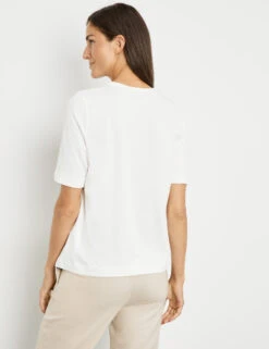 Gerry Weber Halbarmshirt Mit Frontprint Und Wording -Gerry Weber Verkäufe halbarmshirt mit frontprint und wording 104