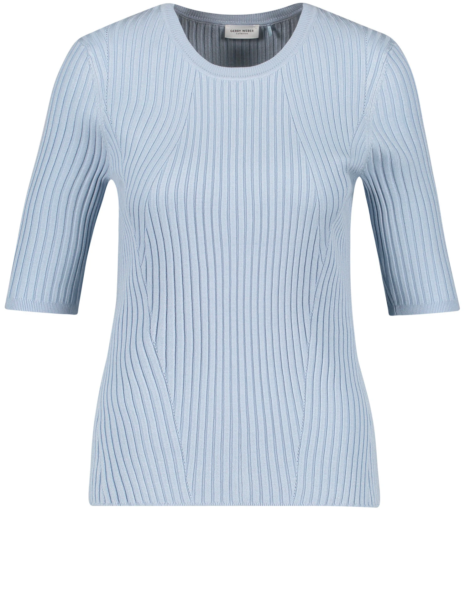 Gerry Weber Halbarmshirt Mit Rippstrick-Struktur 4 Gerry Weber Halbarmshirt Mit Rippstrick-Struktur – Bild 2