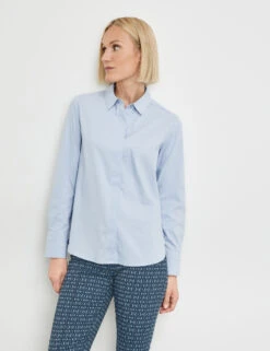 Gerry Weber Hemdbluse Mit Verdeckter Knopfleiste Und Armriegel