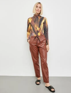 Gerry Weber Jogpants In Lederoptik