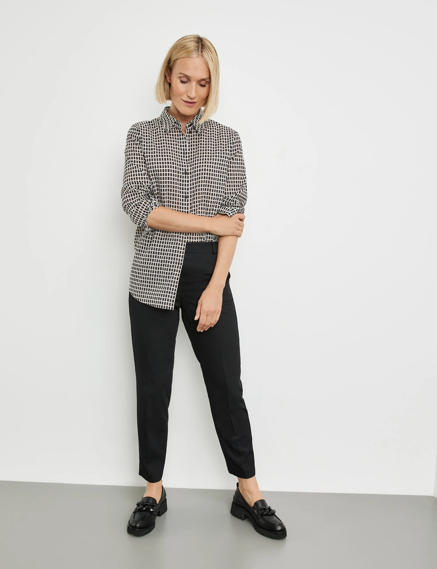 Gerry Weber Karierte Baumwollbluse 7 Gerry Weber Karierte Baumwollbluse – Bild 5