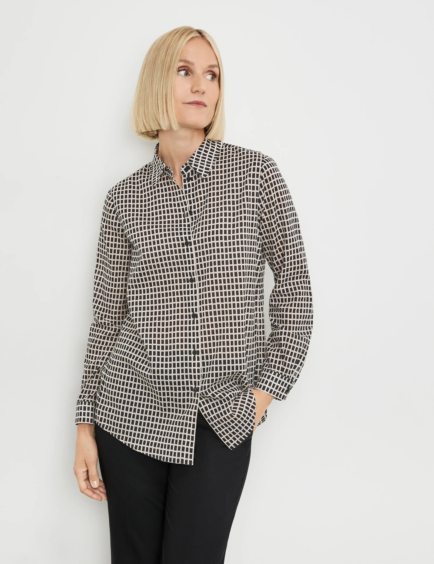 Gerry Weber Karierte Baumwollbluse 3 Gerry Weber Karierte Baumwollbluse