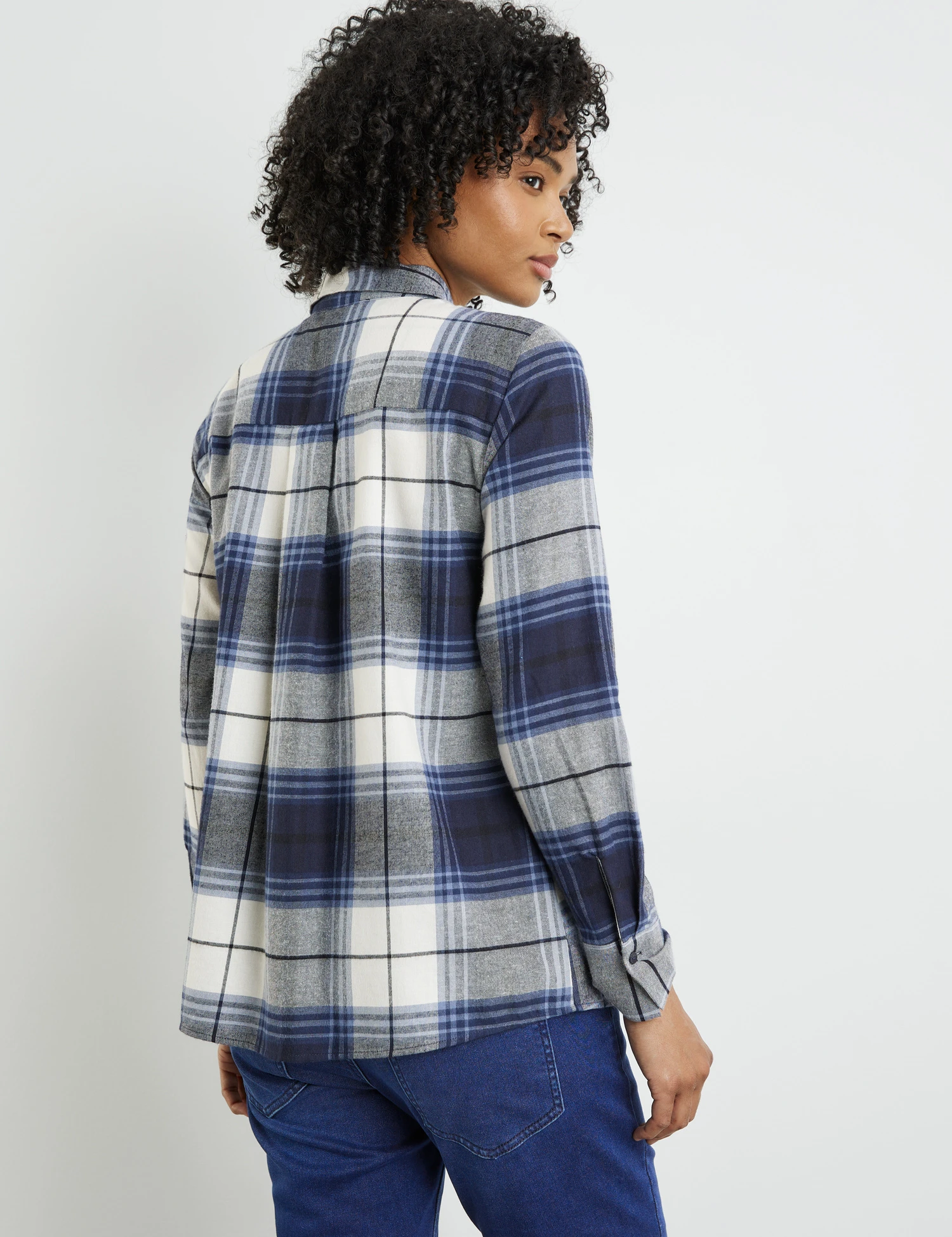 Taifun Karierte Hemdbluse Aus Baumwolle 7 Taifun Karierte Hemdbluse Aus Baumwolle – Bild 5