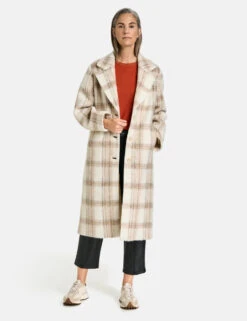 Gerry Weber Karierter Mantel Mit Wollanteil -Gerry Weber Verkäufe karierter mantel mit wollanteil 01