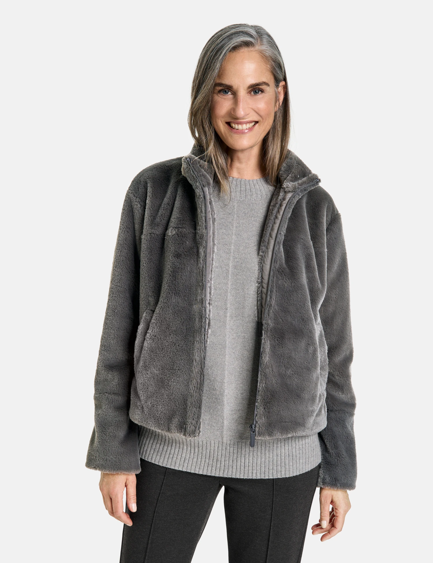 Gerry Weber Kastige Jacke Aus Plüsch 9 Gerry Weber Kastige Jacke Aus Plüsch – Bild 7