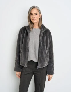 Gerry Weber Kastige Jacke Aus Plüsch