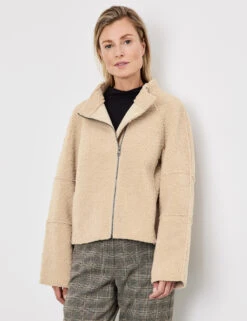 Gerry Weber Kastige Jacke Aus Teddyfleece