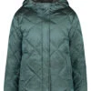 Gerry Weber Kastige Outdoorjacke Mit Rautenstepp Und Stehkragen Aus Rippstrick
