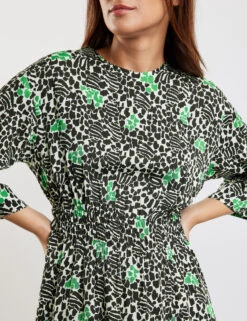 Taifun Kniebedeckendes Kleid Mit Print -Gerry Weber Verkäufe kniebedeckendes kleid mit print 100