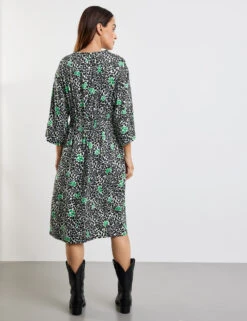 Taifun Kniebedeckendes Kleid Mit Print -Gerry Weber Verkäufe kniebedeckendes kleid mit print 104
