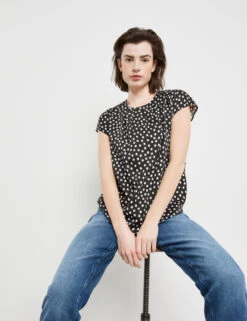 Taifun Kurzarmbluse Mit Allover-Print 13 Taifun Kurzarmbluse Mit Allover-Print -Gerry Weber Verkäufe kurzarmbluse mit allover print 102