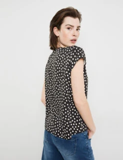 Taifun Kurzarmbluse Mit Allover-Print 14 Taifun Kurzarmbluse Mit Allover-Print -Gerry Weber Verkäufe kurzarmbluse mit allover print 104