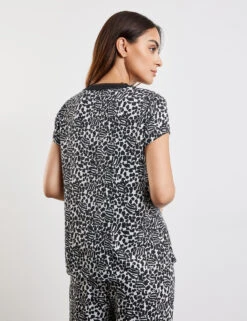 Taifun Kurzarmbluse Mit V-Ausschnitt 14 Taifun Kurzarmbluse Mit V-Ausschnitt -Gerry Weber Verkäufe kurzarmbluse mit v ausschnitt 104