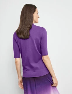 Gerry Weber Kurzarmpullover Aus Feinstrick Mit Stehkragen -Gerry Weber Verkäufe kurzarmpullover aus feinstrick mit stehkragen 104