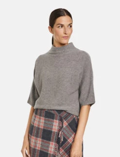 Gerry Weber Kurzarmpullover Aus Wolle-Kaschmir-Mix -Gerry Weber Verkäufe kurzarmpullover aus wolle kaschmir mix 01