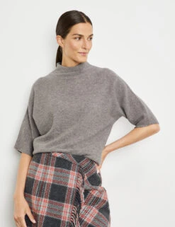 Gerry Weber Kurzarmpullover Aus Wolle-Kaschmir-Mix