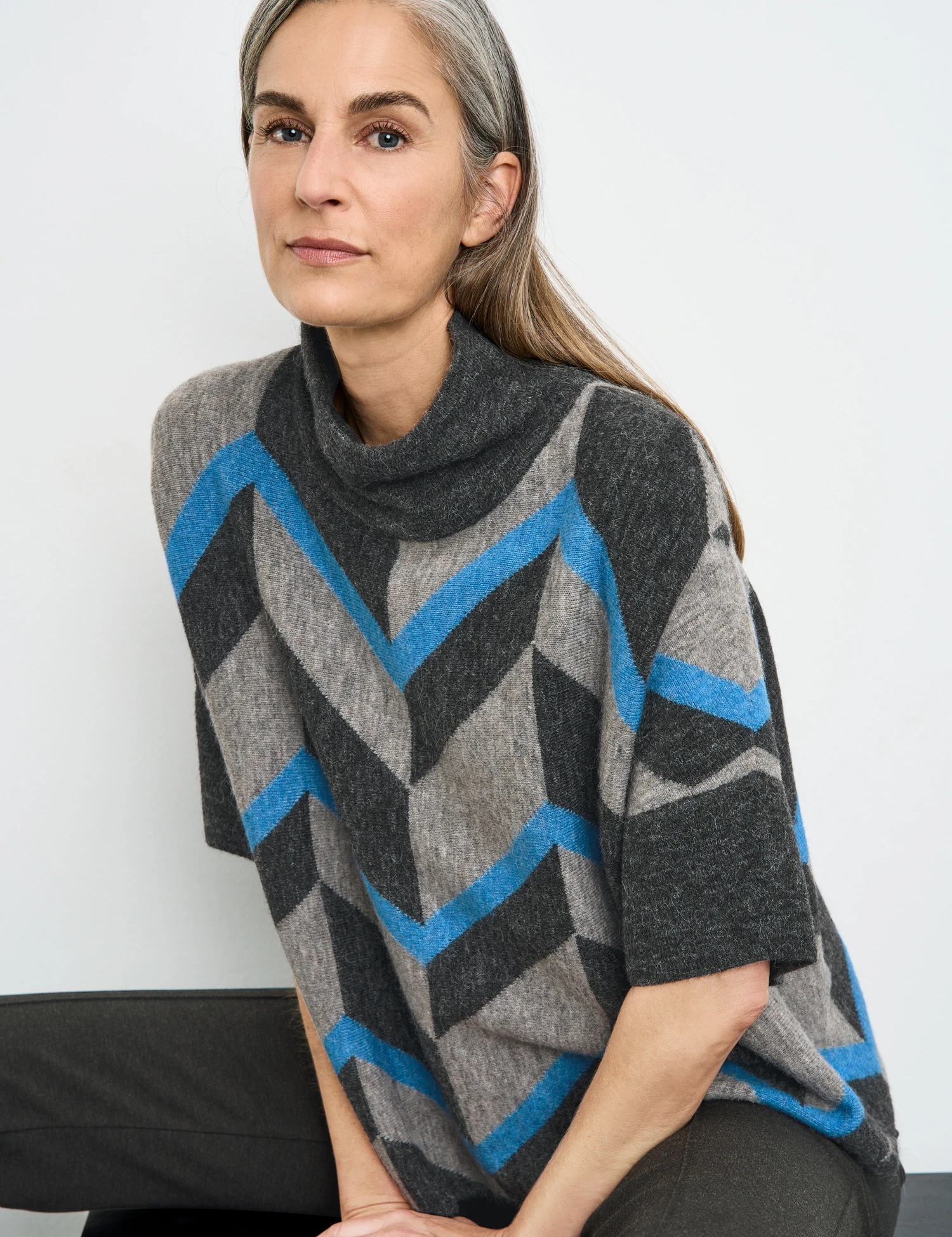 Gerry Weber Kurzarmpullover Mit Wollanteil 7 Gerry Weber Kurzarmpullover Mit Wollanteil – Bild 5