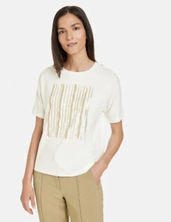 Gerry Weber Kurzarmshirt Mit Paillettendekor -Gerry Weber Verkäufe kurzarmshirt mit paillettendekor 01