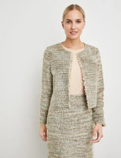 Taifun Kurze Blazerjacke Mit Glanz-Details