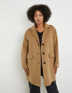 Kurzmantel Aus Woll-Flausch