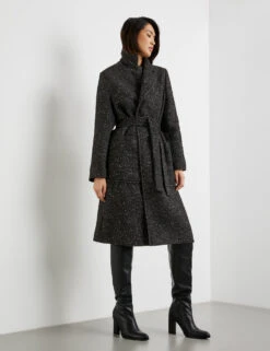Taifun Kurzmantel Mit Bindegürtel -Gerry Weber Verkäufe kurzmantel mit bindeguertel 102