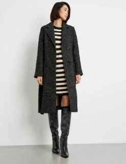 Taifun Kurzmantel Mit Bindegürtel