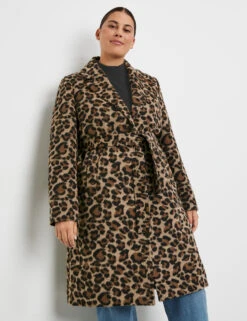 Kurzmantel Mit Leo-Dessin