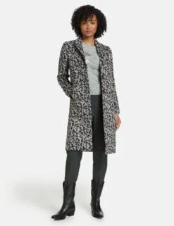 Taifun Kurzmantel Mit Leo-Muster -Gerry Weber Verkäufe kurzmantel mit leo muster 01