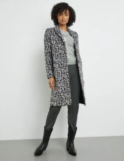 Taifun Kurzmantel Mit Leo-Muster
