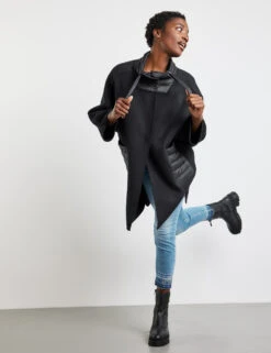 Gerry Weber Kurzmantel Mit Wollanteil Und Material-Patch -Gerry Weber Verkäufe kurzmantel mit wollanteil und material patch 102